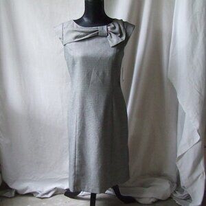 Sandra Darren dress houndstooth black and white size 6 lined cap sleeve new NWT